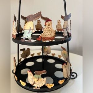 Easter 2-tier egg stand